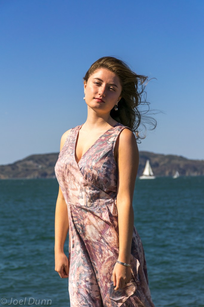 Forever 21 fancy dress, red heels, sundance watch & pearls