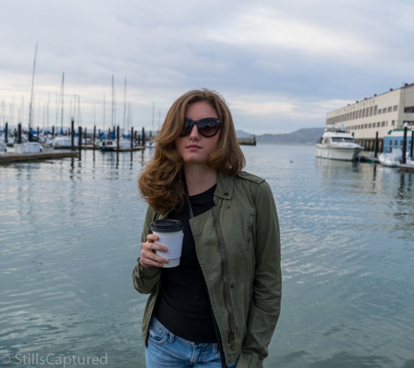 Off The Grid SF, H&M jacket, Black Pocket T-Shirt, Boyfriend Jeans, Peep-Toe Mule Heels, Sunnies, Cross-Body Leather Purse