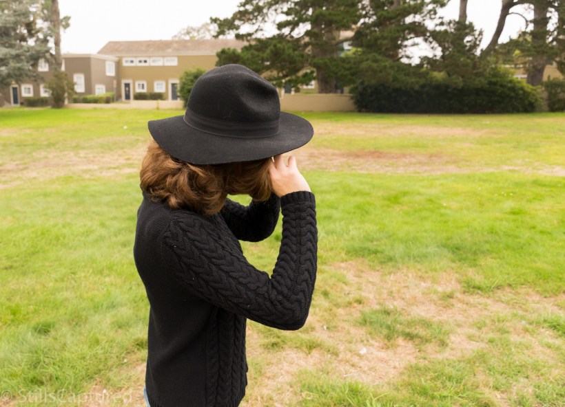 Black Hat and Black Sweater