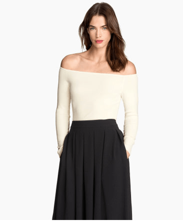 H&M off-the-shoulder top