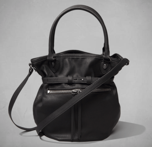 Faux Leather Bucket Bag