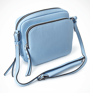 faux leather combo crossbody