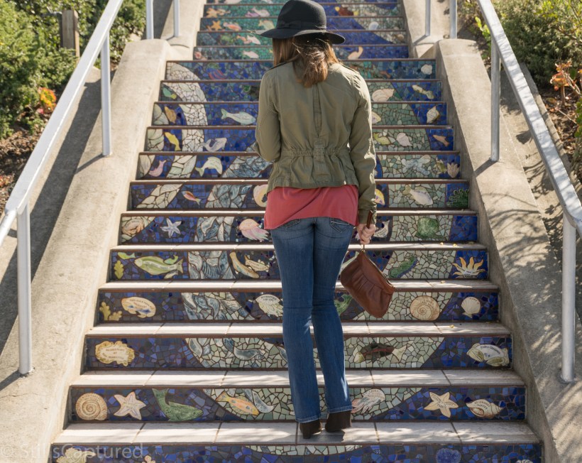 H&M jacket, Urban Top, American Eagle Jeans, Brandy Melville hat, Nordstrom Sunnies, Report Shoes, Lestrade Bag