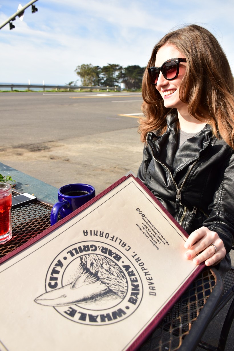 Whale City Bakery, Abercrombie Leather Jacket, Free People Tank, Nordstrom Sunnies