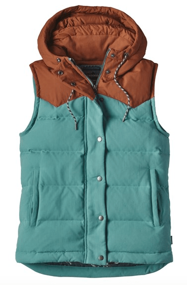woman down vest