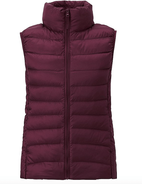 woman down vest