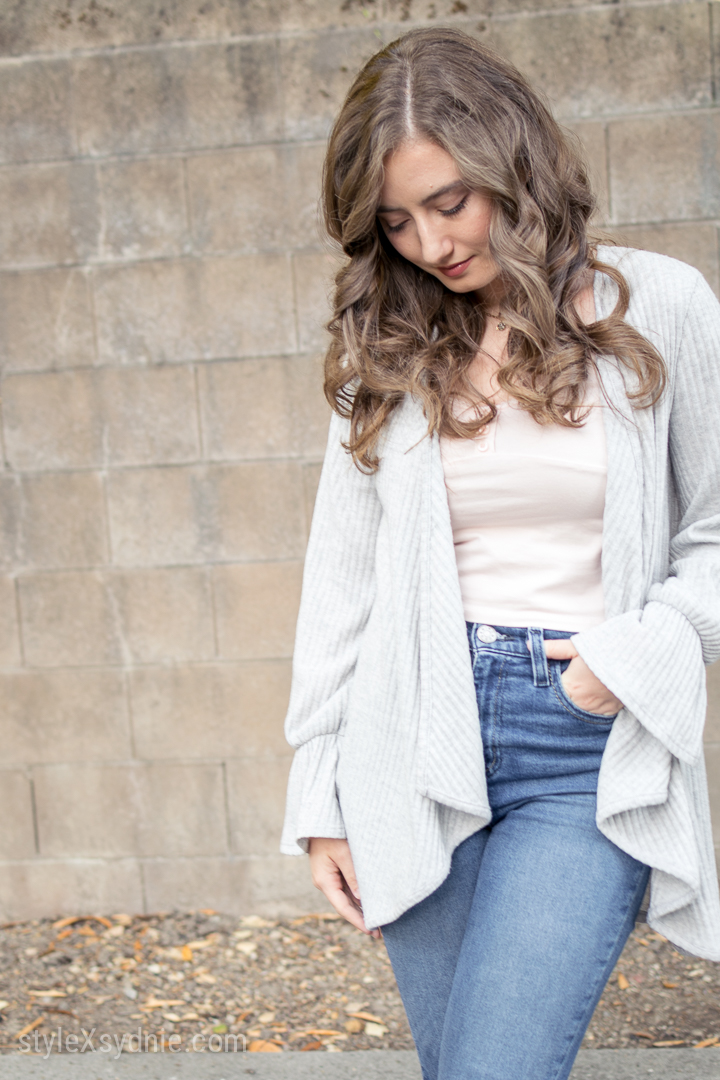 jeans, crop top, heels, cardigan, forever 21, urban outfitters, nordstrom, clarks, california, santa cruz, sc, ca, feminine, curly hair, jewelry, photography, nikon, d5300, 35mm, portrait, fashion