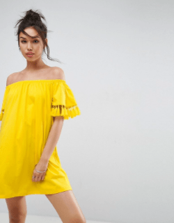 Off the shoulder dress