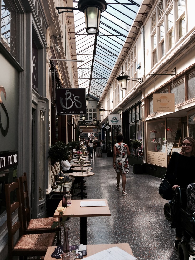 castle quarter arcades, cardiff, wales, travel