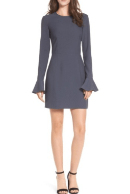 holiday, dresses, bell sleeve