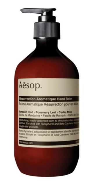 Aesop lotion, christmas shopping