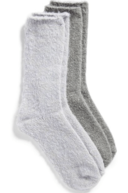 winter loungewear, fuzzy socks