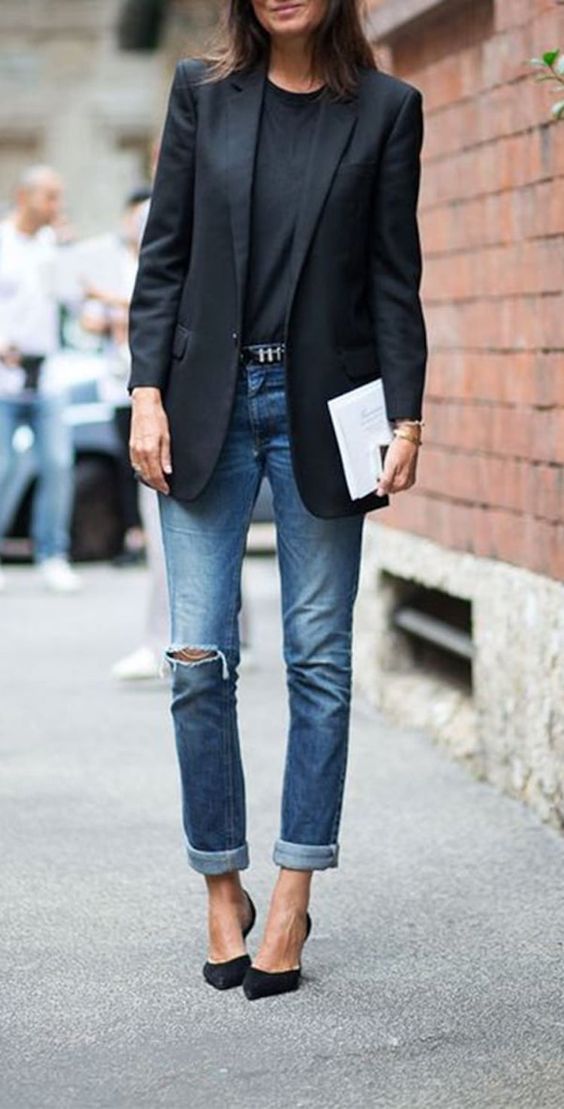 how to style boyfriend jeans
