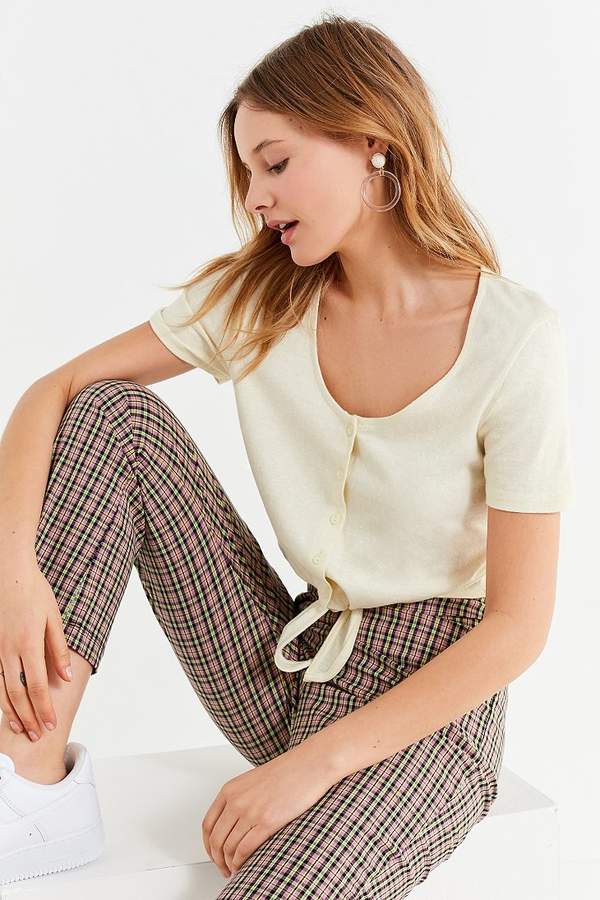 summer, tie-front tops, button downs