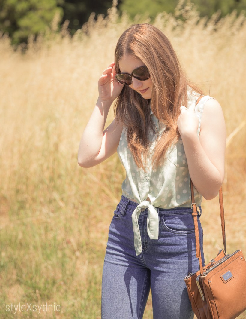 summer, tie-front tops, button downs